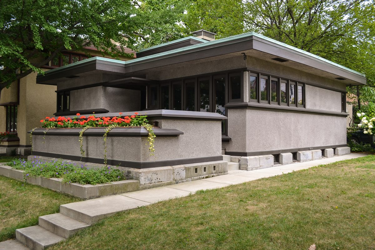 Frank Lloyd Wright American System-Built Home, Model B1, 2714 West Burnham Street, Milwaukee, 1916